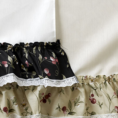 Cherries Ruffled Swag - 58x36 alternate view
