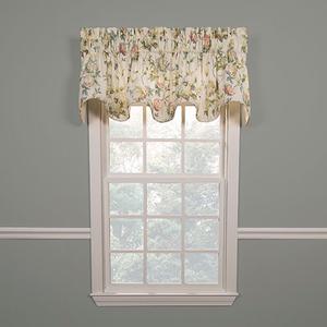 Abigail Print Lined Scallop Valance - 70x17