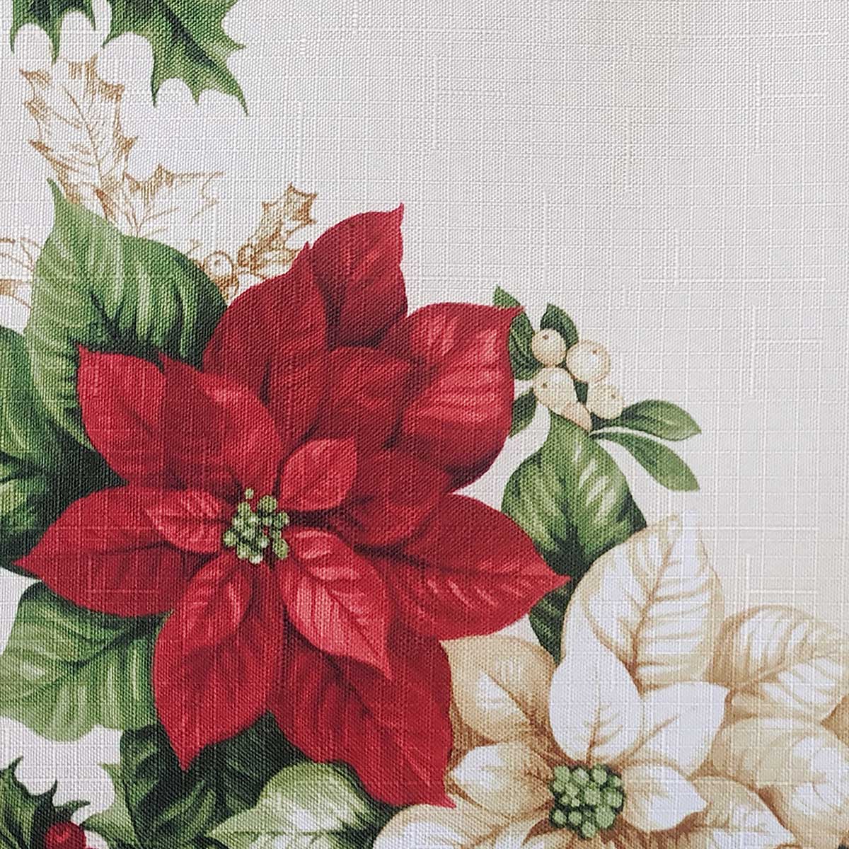 Elrene Poinsettia Kitchen Curtains & Valance Set