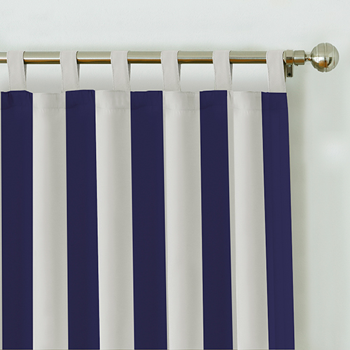 Elrene Highland Stripe Tab Top Curtain Panel