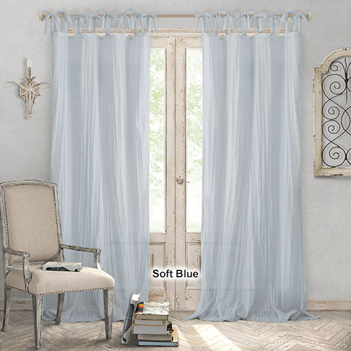 Elrene Jolie Semi-Sheer Curtain Panels