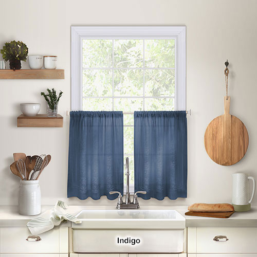 Elrene Cameron Kitchen Curtain Pair