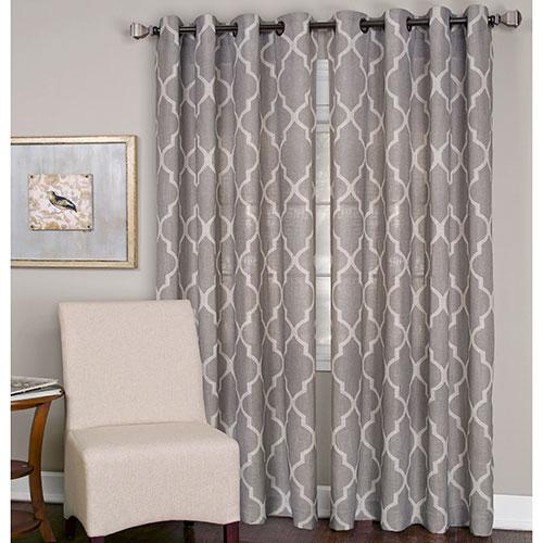 Threadmade Medalia Grommet Curtain Panel - Stone