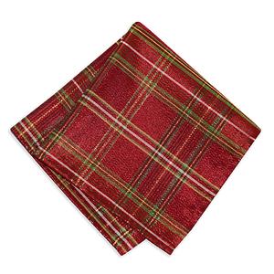 Threadmade Shimmering Plaid Napkins - Set of 4 alternate view