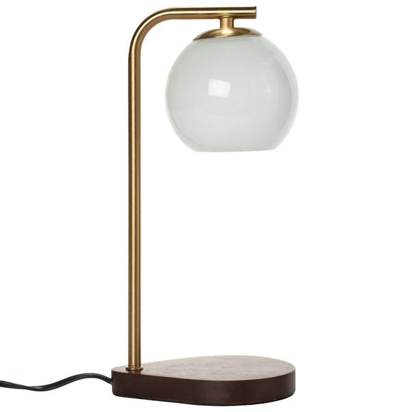 Opaque Glass Ball Shade Candle Warmer Lamp