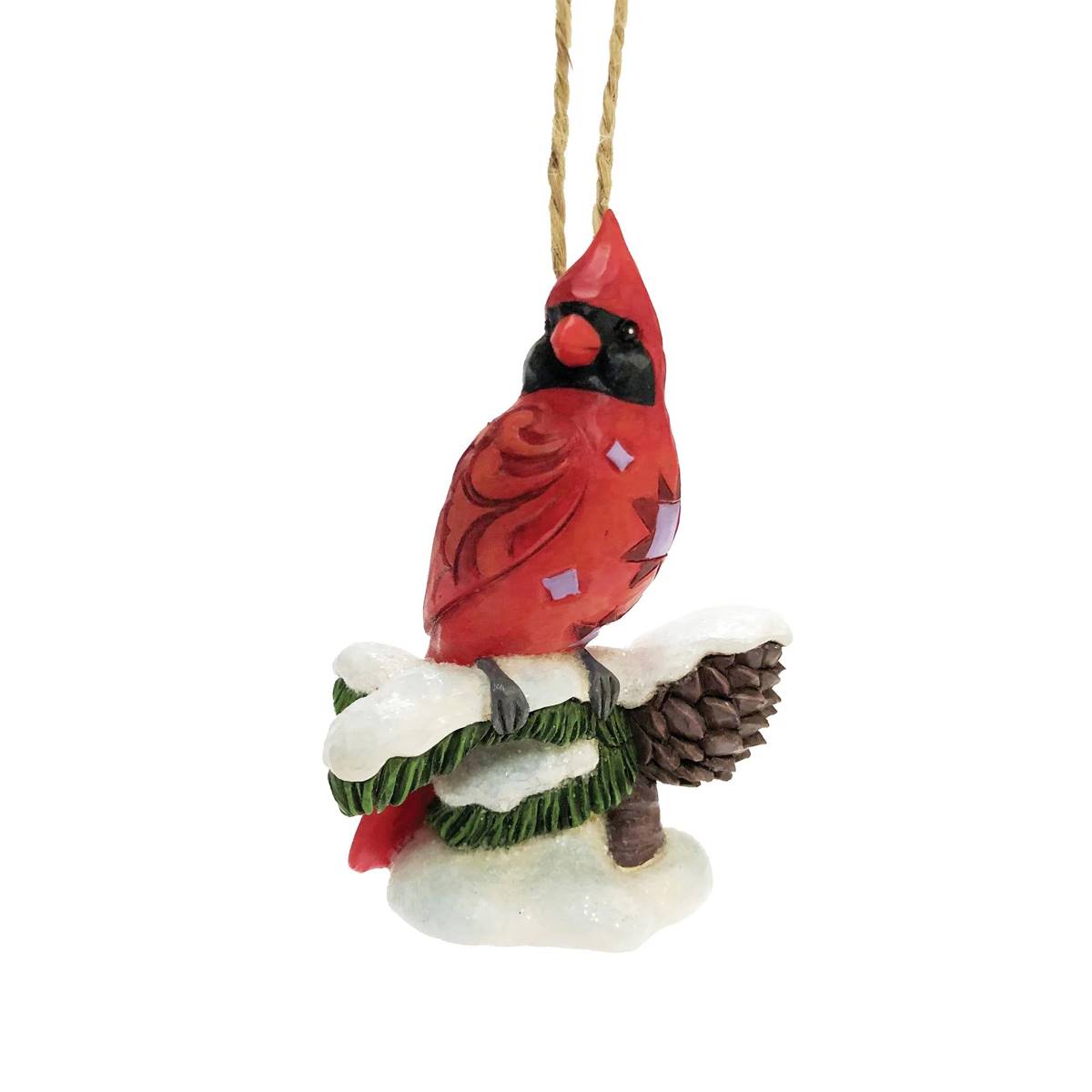 Jim Shore Caring Cardinals Snowy Branch Ornament