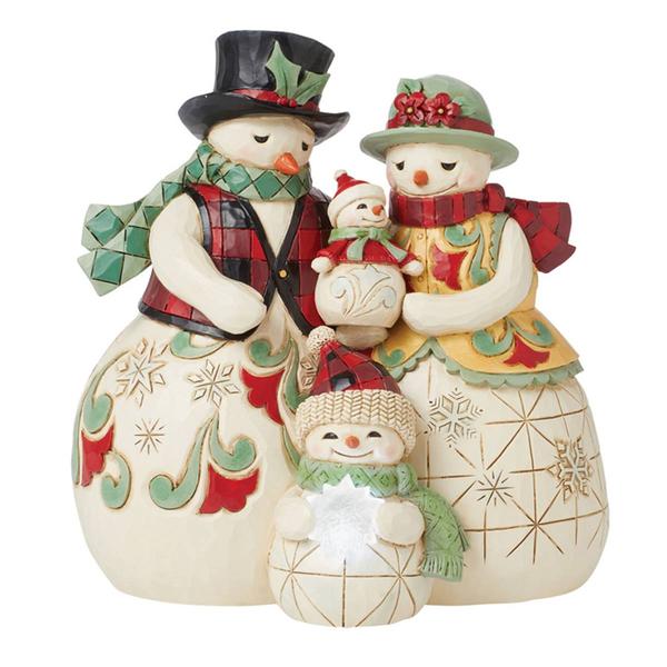 Jim Shore Heartwood Creek LED Snowmen Family Christmas Figurine