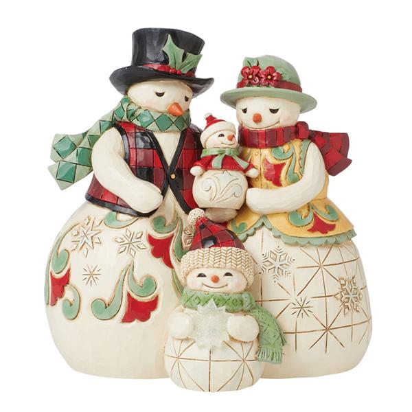Jim Shore Heartwood Creek LED Snowmen Family Christmas Figurine alternate view