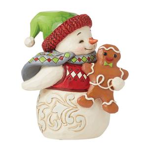 Jim Shore Heartwood Creek Mini Snowman Christmas Figurine