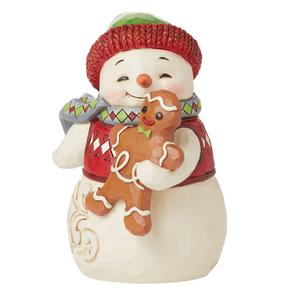 Jim Shore Heartwood Creek Mini Snowman Christmas Figurine alternate view