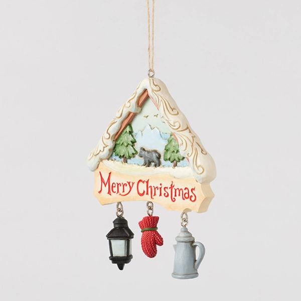 Jim Shore Christmas at the Lodge Christmas Ornament alternate view