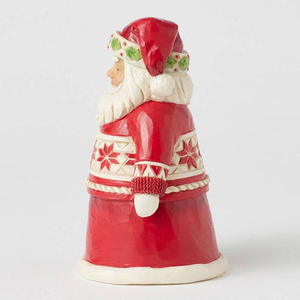 Jim Shore Nordic Noel Santa Pint Christmas Figurine alternate view