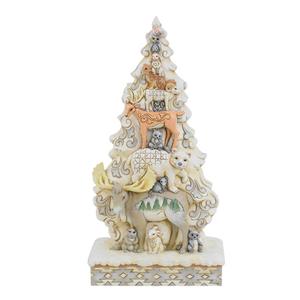 Jim Shore Woodland Glen Stacked Animals Christmas Figurine