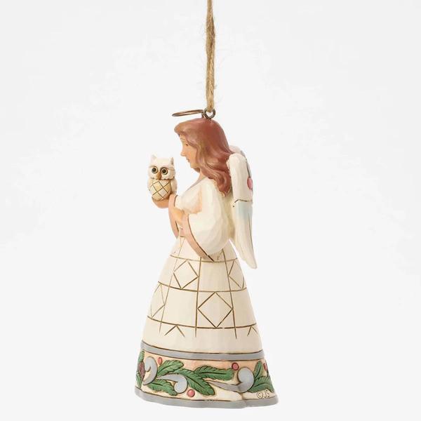 Jim Shore Woodland Angel with Owl Ornament alternate view