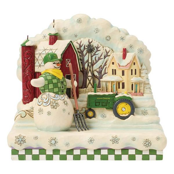 Jim Shore Heartwood Creek Snowman Scene Christmas Figurine