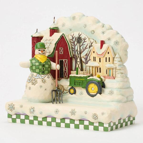 Jim Shore Heartwood Creek Snowman Scene Christmas Figurine alternate view