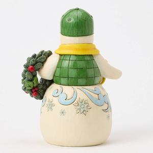 Jim Shore Heartwood Creek John Deere Snowman Christmas Figurine alternate view