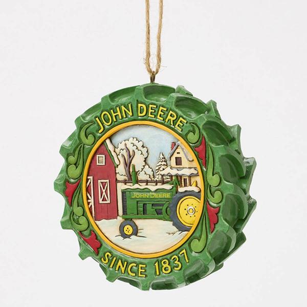Jim Shore Heartwood Creek Tractor Tire Scene Christmas Ornament alternate view
