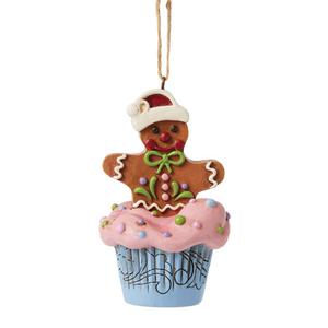 Jim Shore Gingerbread Cupcake Christmas Ornament