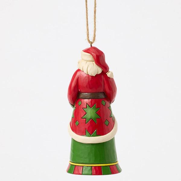Jim Shore Heartwood Creek Santa w/ Tractor Christmas Ornament alternate view
