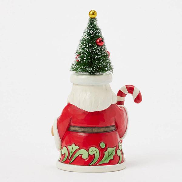 Jim Shore Santa Sisal Tree Hat Pint Size Christmas Figurine alternate view