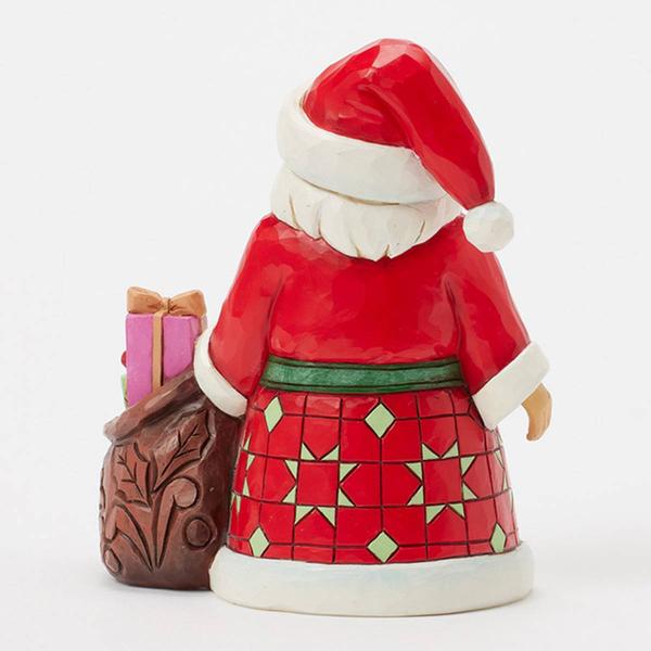 Jim Shore Santa with Toy Bag Pint Christmas Figurine alternate view
