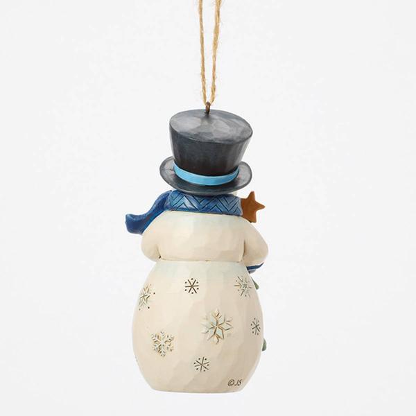 Jim Shore Snowman with Tree Christmas Ornament alternate view