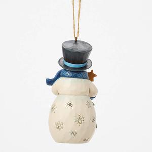 Jim Shore Snowman with Tree Christmas Ornament alternate view