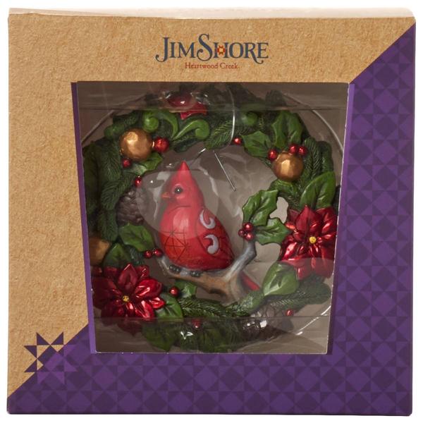 Jim Shore Cardinal Inside Wreath