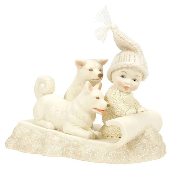 Department 56 Snowbabies(tm) Toboggan Dogs Figurine