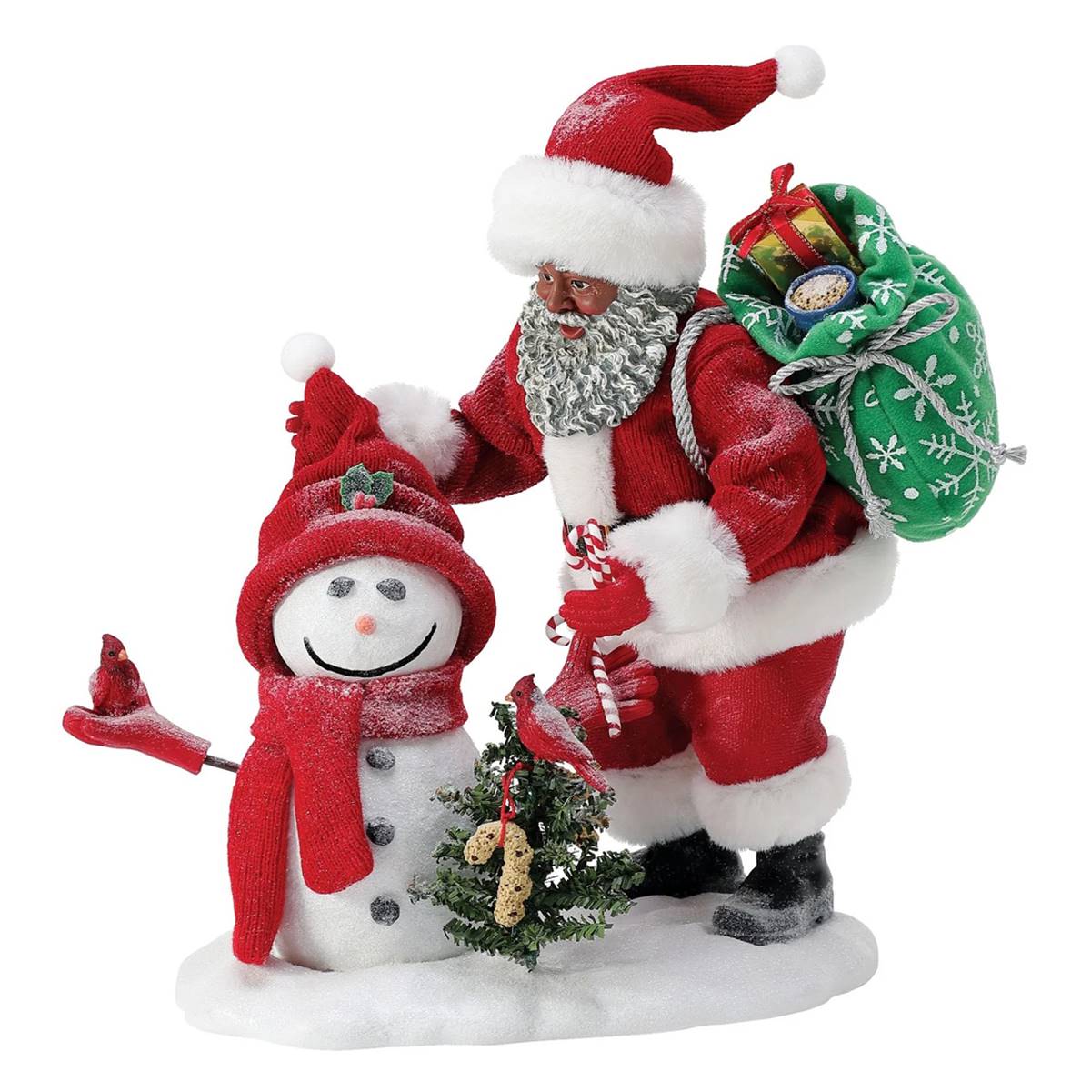 Department 56(R) Santa & Snow Buddy Black Figurine