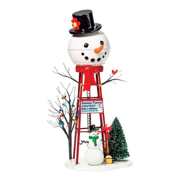 Department 56 Dickens Village Snowman Water Tower
