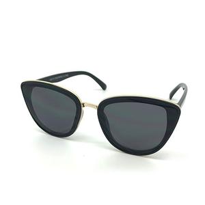 Womens Fantas Eyes Cat Eye Sunglasses w/ Metal Inlay