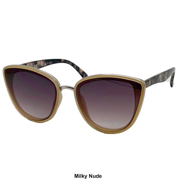 Womens Fantas Eyes Cat Eye with Metal Inlay Sunglasses alternate view