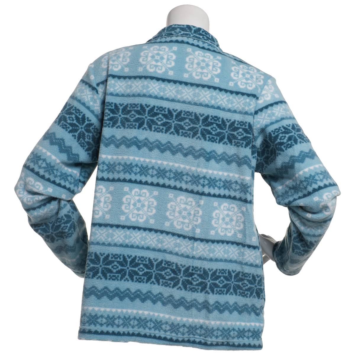 Petite Bonnie Evans Tonal Fair Isle Polar Fleece Jacket