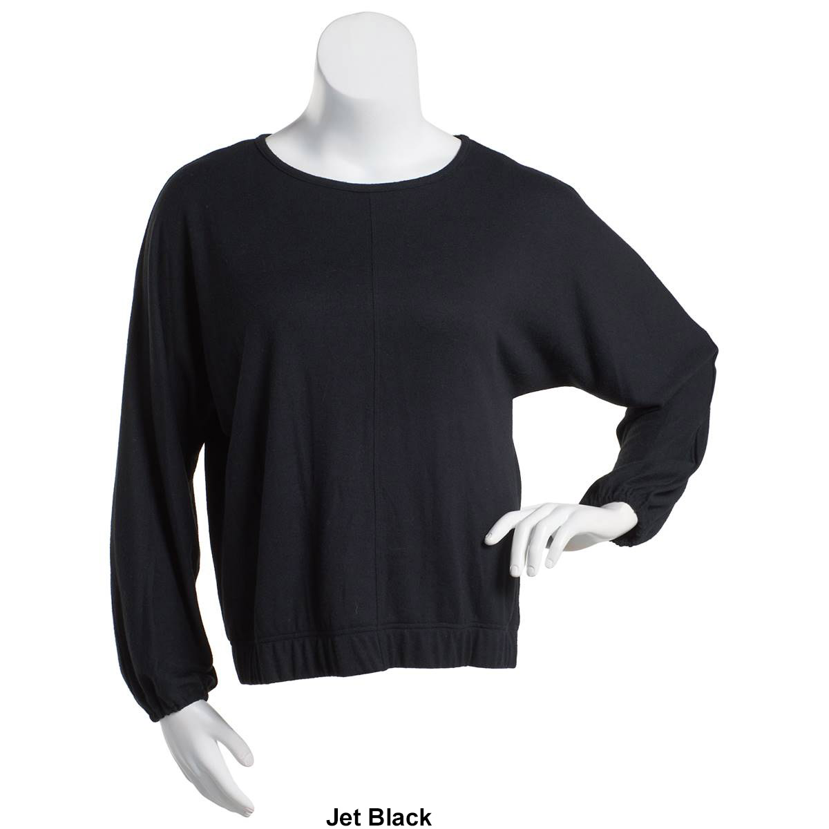 Petite Architect(R) Long Sleeve Solid Banded Bottom Tee