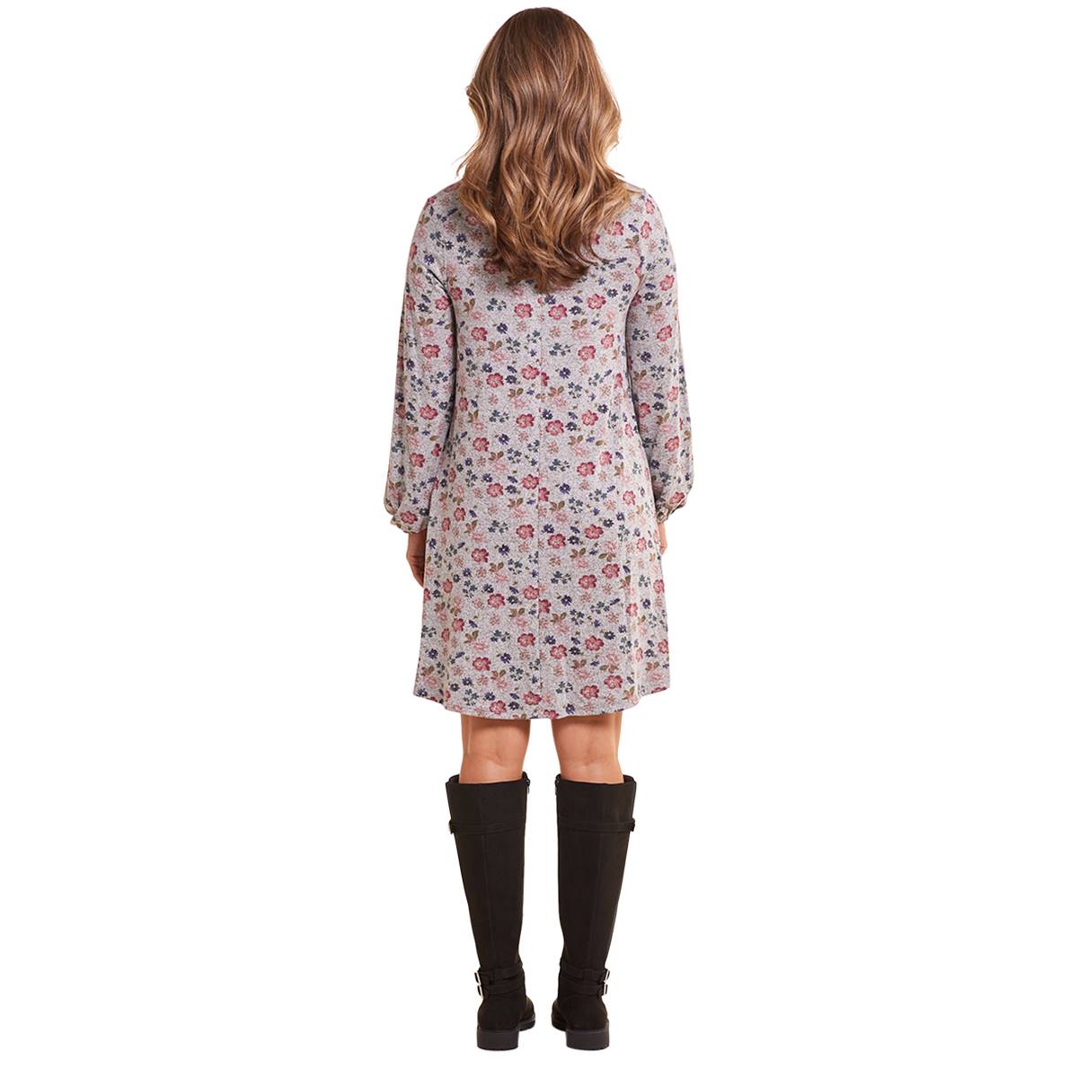 Womens Architect(R) Long Balloon Sleeve Floral Shift Dress