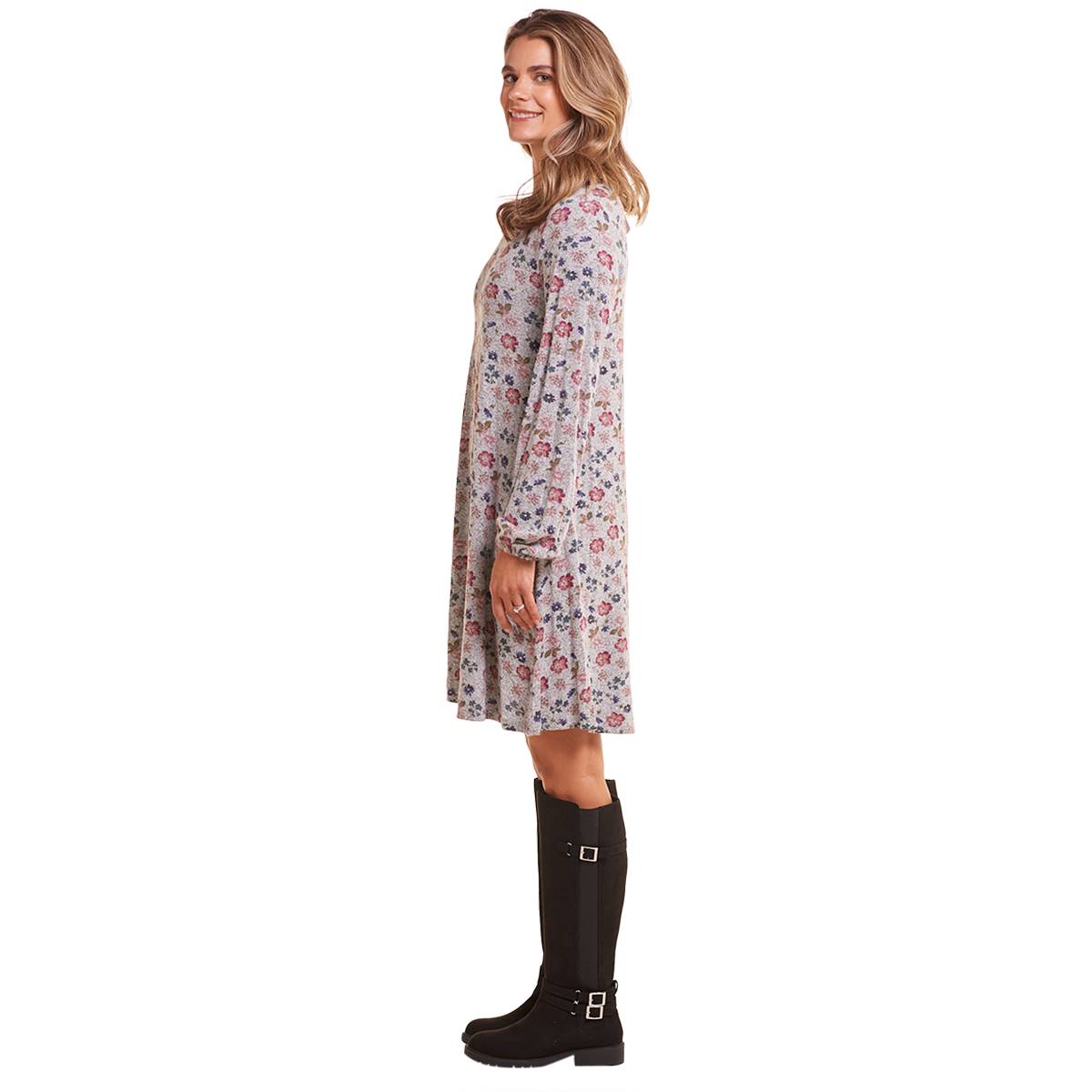 Womens Architect(R) Long Balloon Sleeve Floral Shift Dress