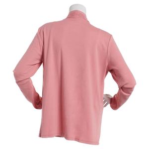 Womens Hasting & Smith Long Sleeve Pleat Front Open Cardigan alternate view