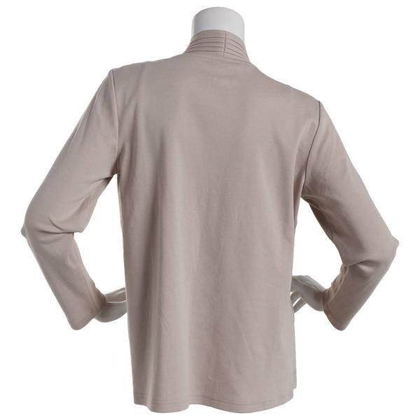 Petite Hasting & Smith Long Sleeve Pleat Front Open Cardigan alternate view