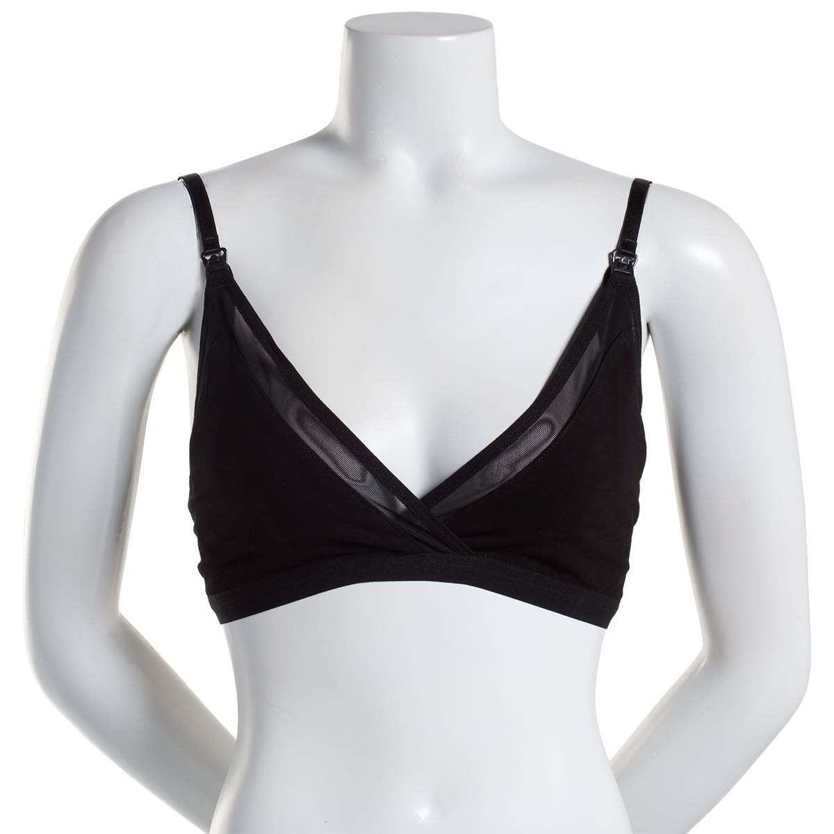 Womens Feathers Mesh Trim Comfort Maternity Nursing Bra 31548-21B