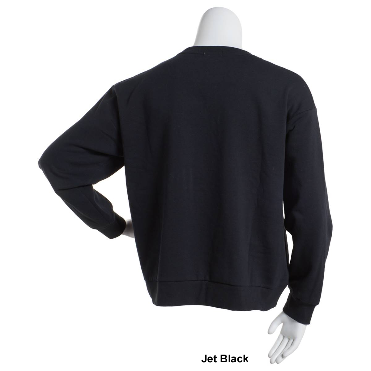 Juniors Plus Feathers Oversized Rhinestone Pullover Sweater