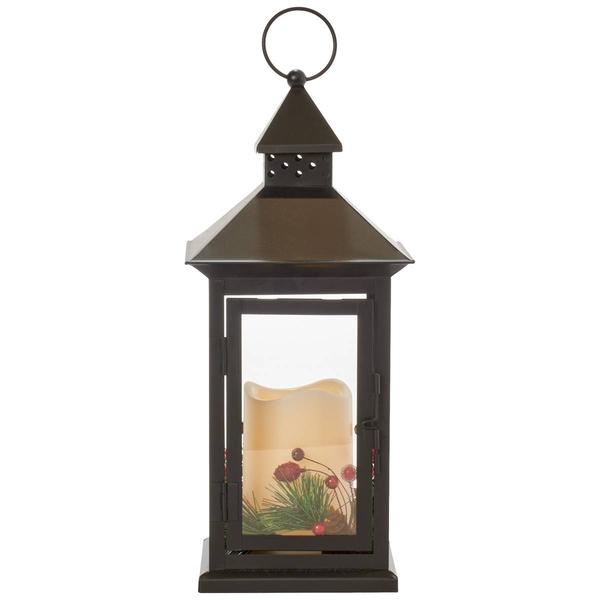 Flameless Coach LED Lantern w/ Timer & Ring alternate view
