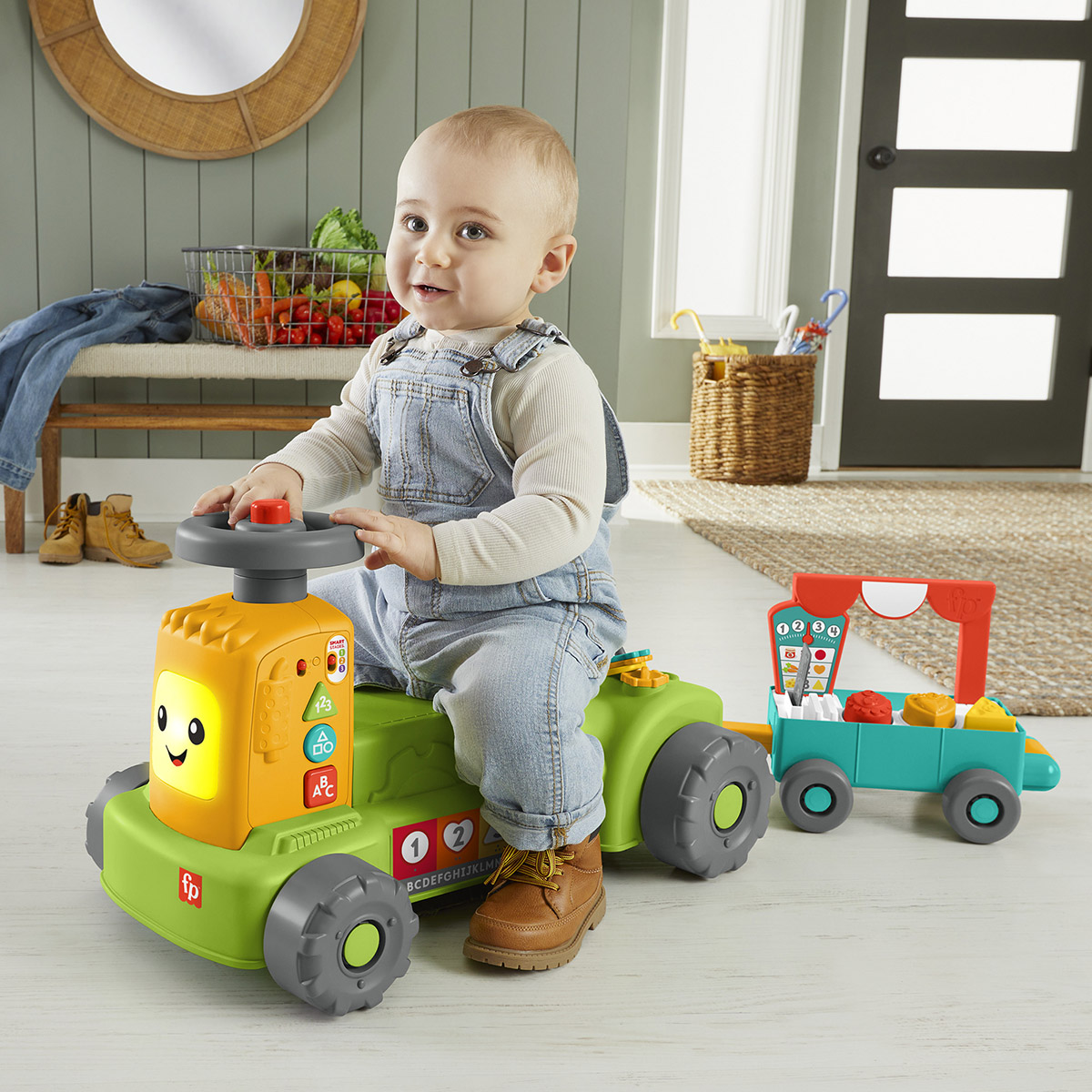 Fisher-Price(R) Laugh & Learn(tm) 4-in-1 Farm To Market Tractor