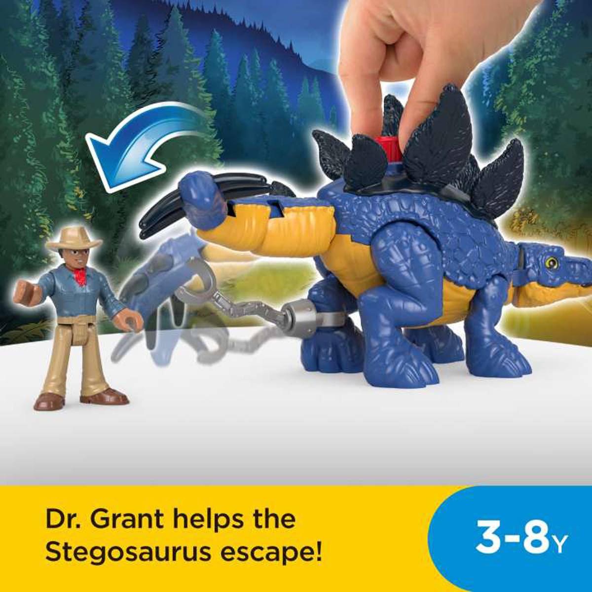 Fisher-Price(R) Imaginext(R) Jurassic World Stego With Dr. Grant