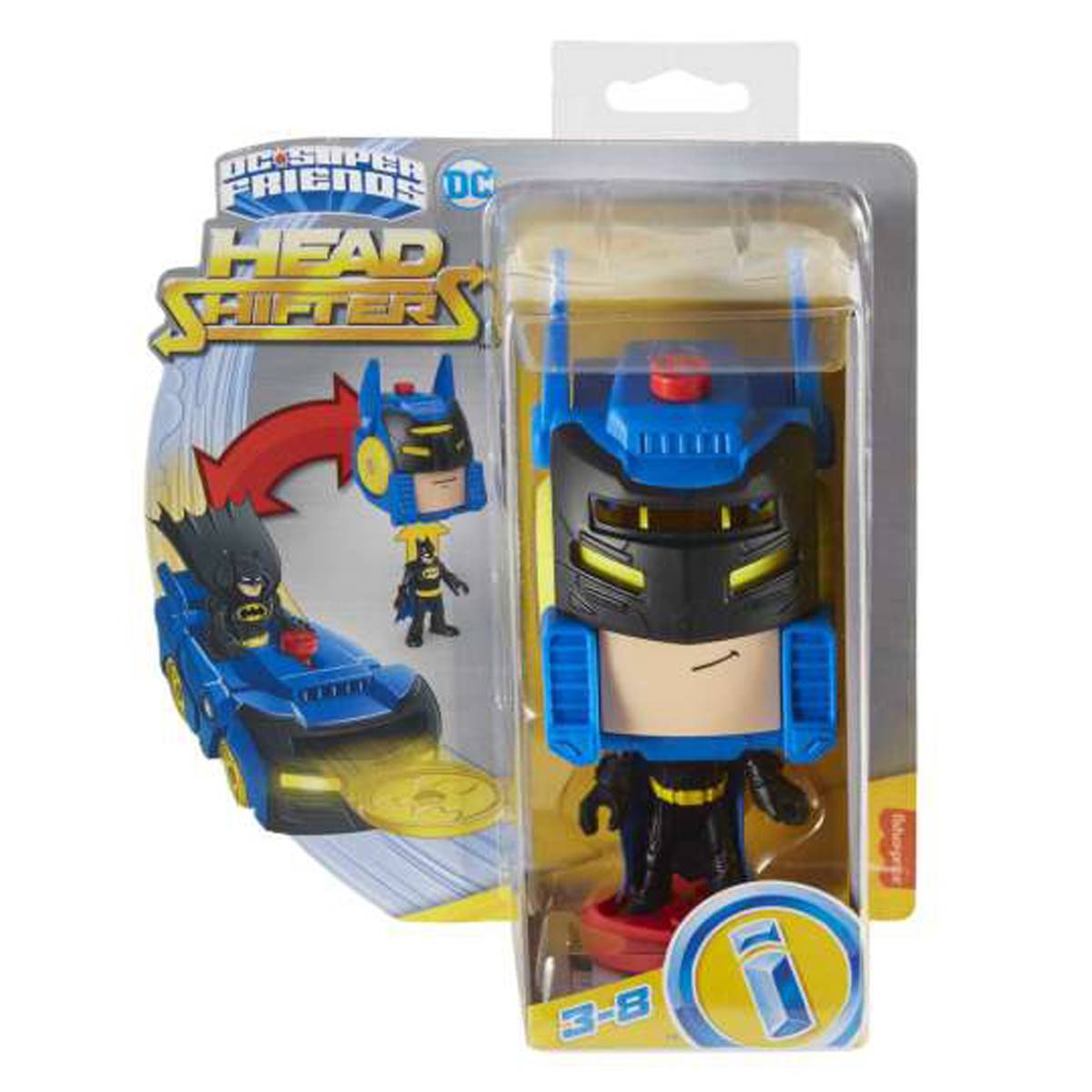 Fisher-Price(R) Imaginext(R) DC Head Shifters Batman(tm) & Batmobile