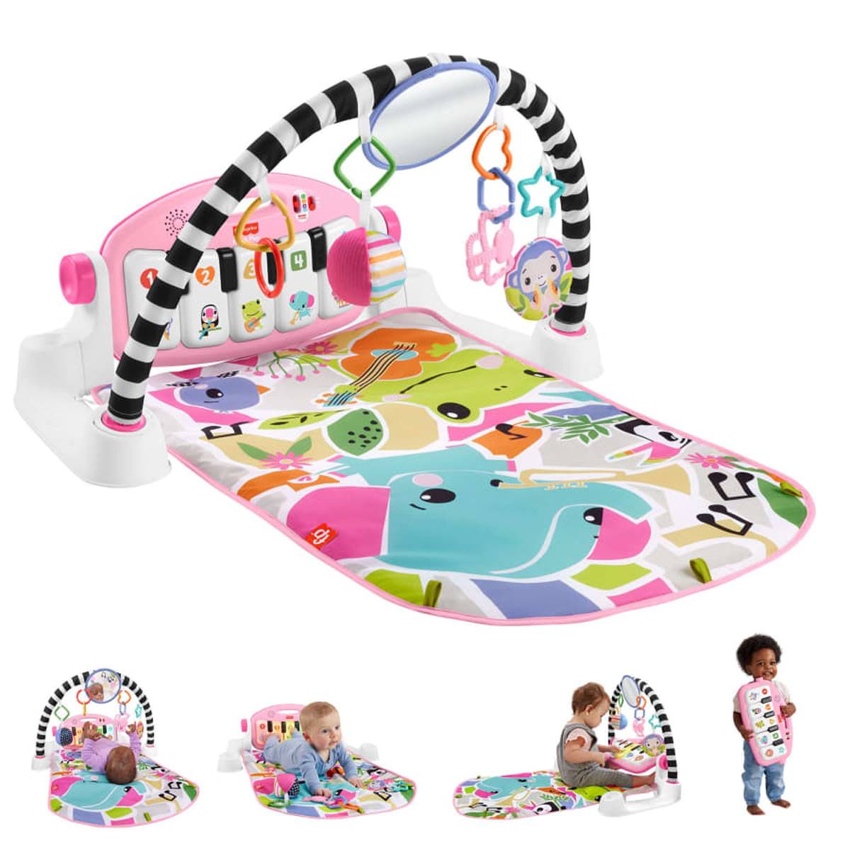 Fisher-Price(R) Glow & Grow Kick & Play Piano - Pink