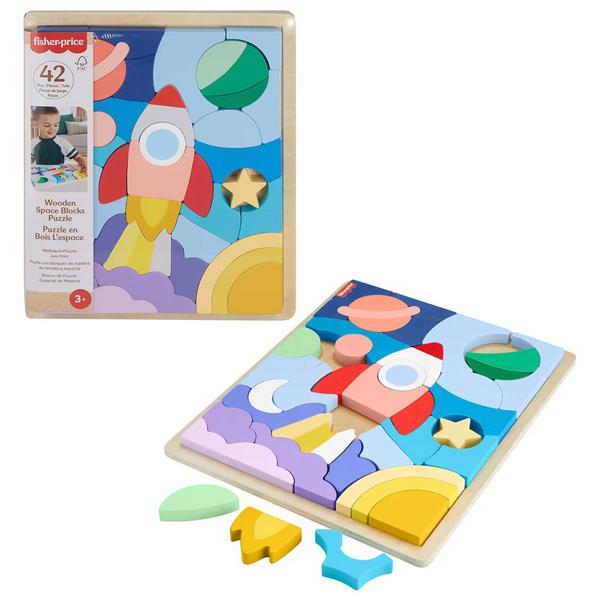 Fisher-Price(R) Wood Space Puzzle Blocks