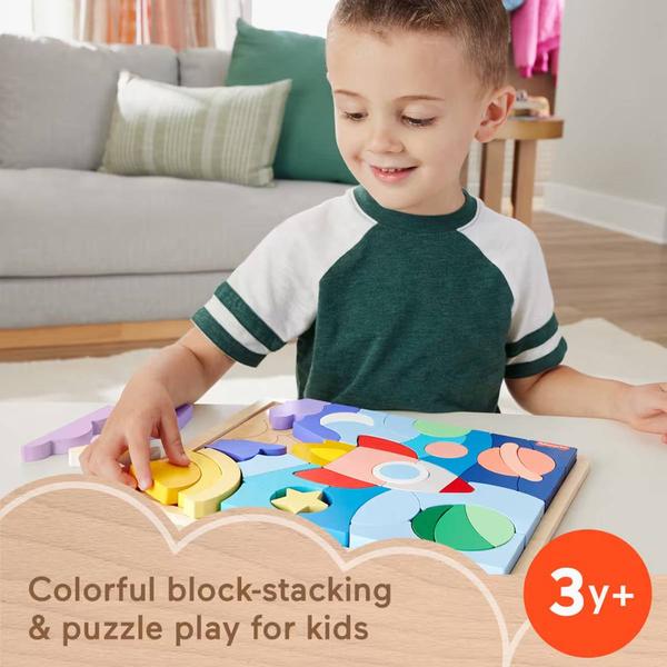 Fisher-Price(R) Wood Space Puzzle Blocks alternate view