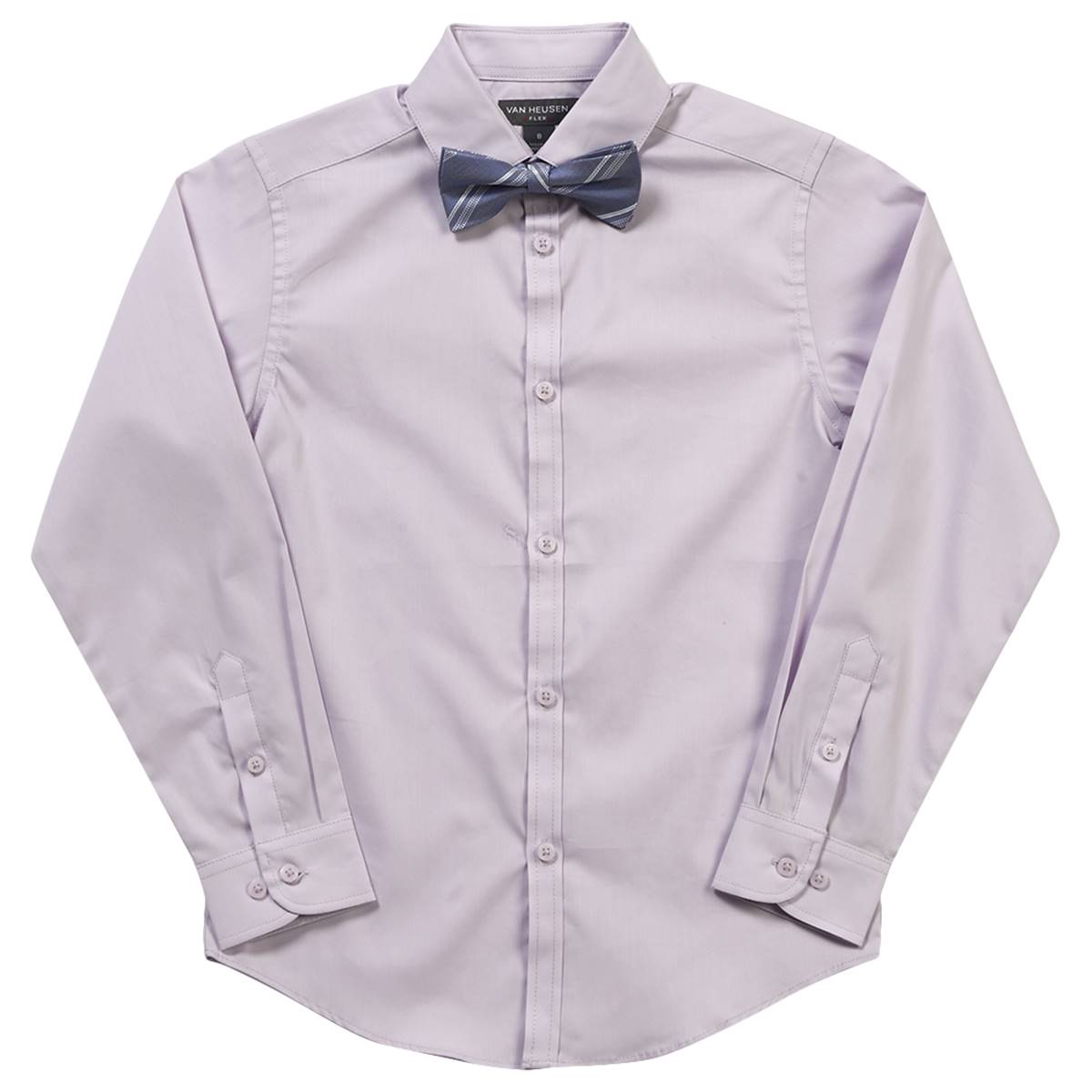 Boys (8-20) Van Heusen(R) Long Sleeve Solid Shirt & Bow Tie Set